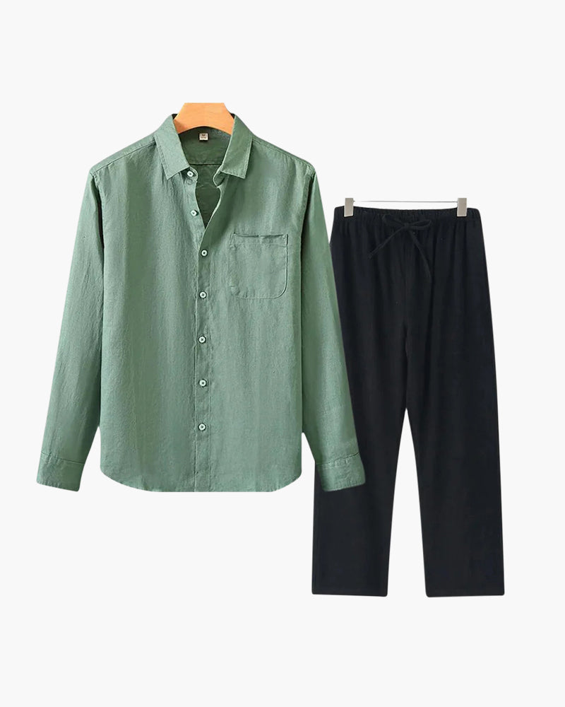 Linen Combo (Longsleeve) - Iron & Oak