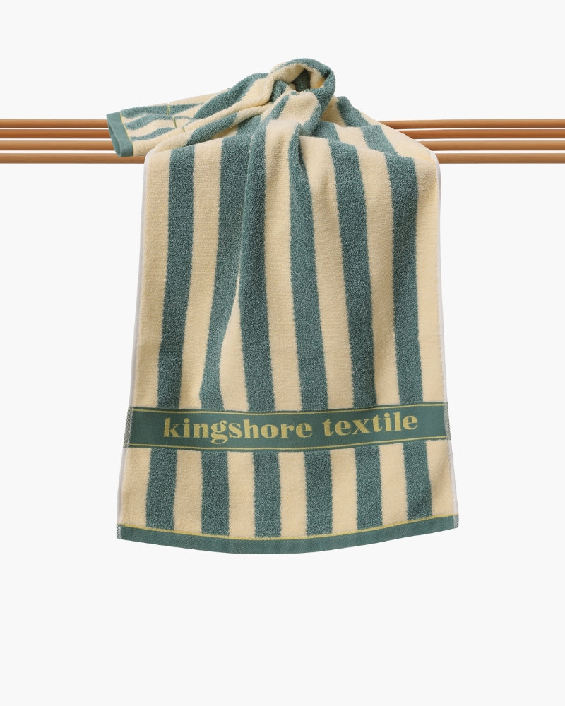 Coastal Stripe Hand Towel - Iron & Oak