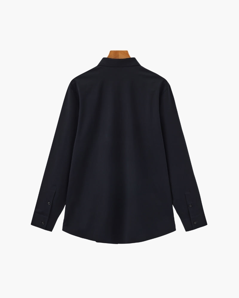 Tailored Cotton Flex Shirt - Iron & Oak