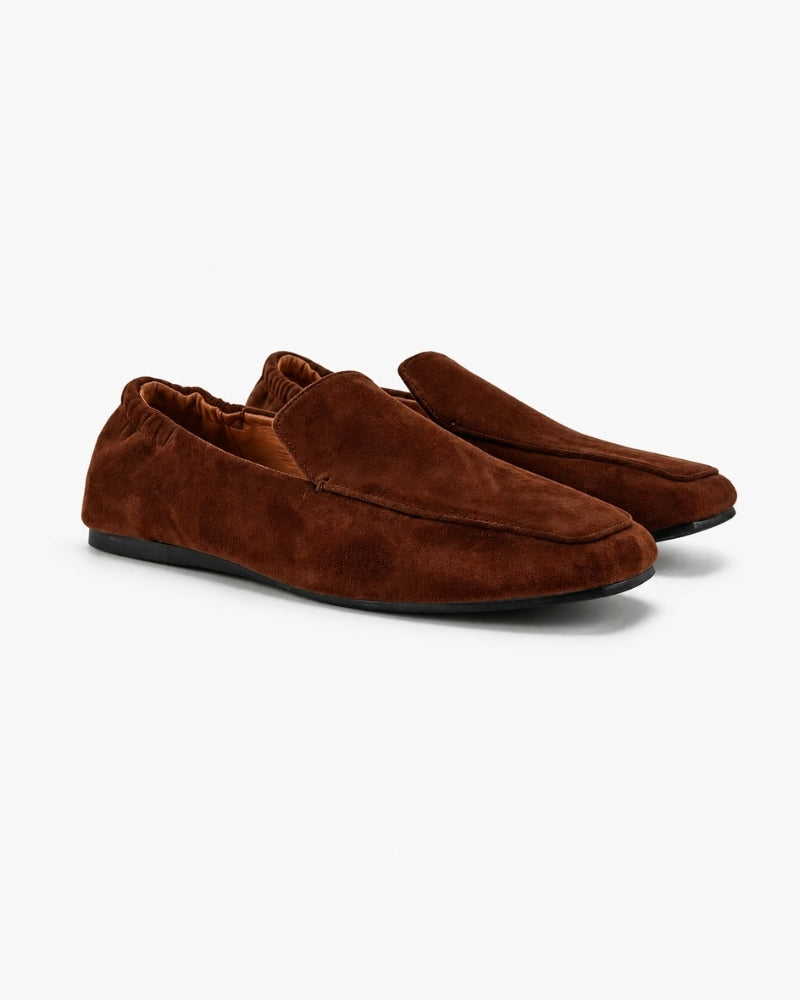 Premium Brown Suede Loafers - Iron & Oak