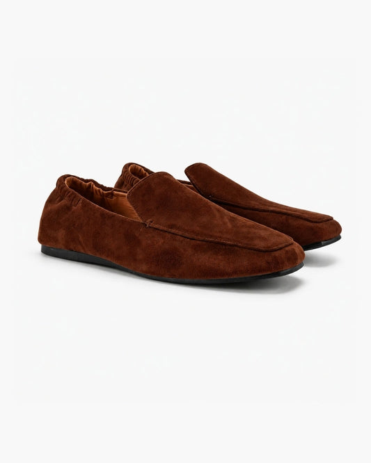 Premium Brown Suede Loafers - Iron & Oak