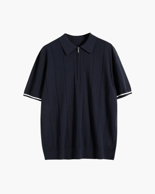 Signature Contrast Trim Polo - Iron & Oak