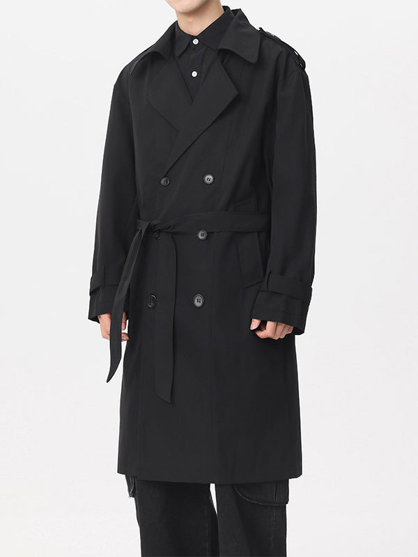 Classic Double-Breasted Trench Coat - Iron & Oak