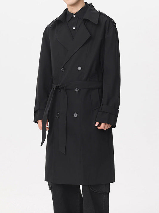 Classic Double-Breasted Trench Coat - Iron & Oak
