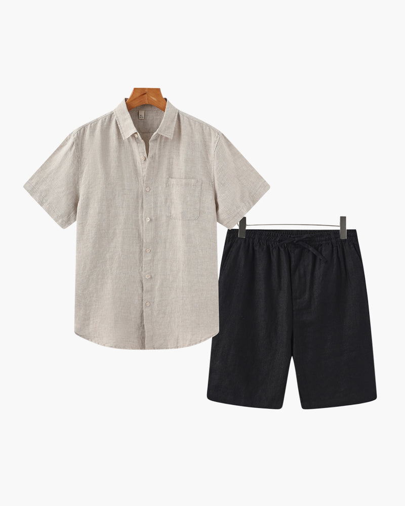 Linen Combo (Shorts) - Iron & Oak