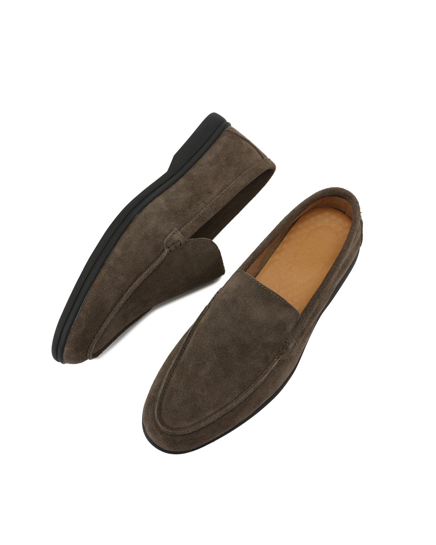 Premium Suede Loafers - Black Soles - Iron & Oak