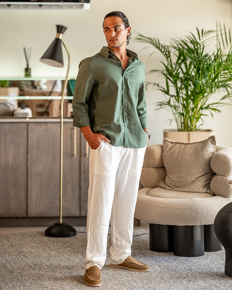 Linen Combo (Longsleeve) - Iron & Oak