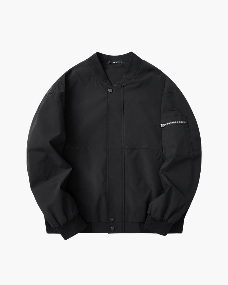 Minimalist Bomber Jacket - Iron & Oak
