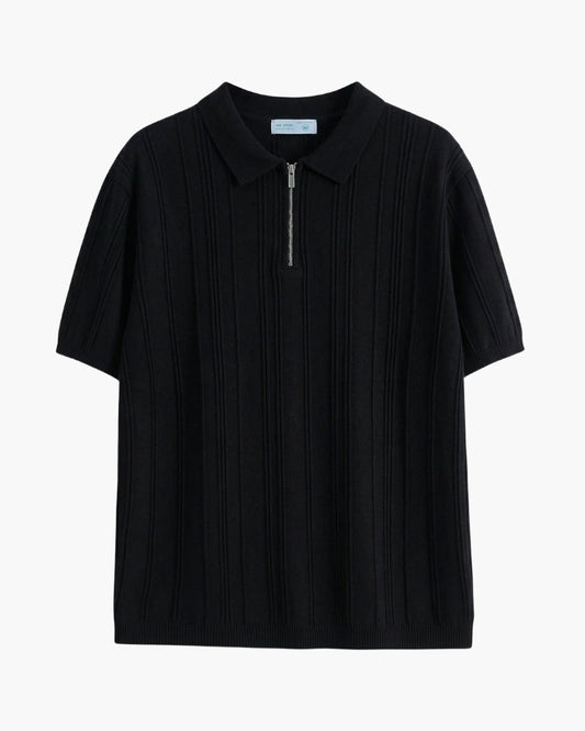 Signature Zip-Up Polo - Iron & Oak