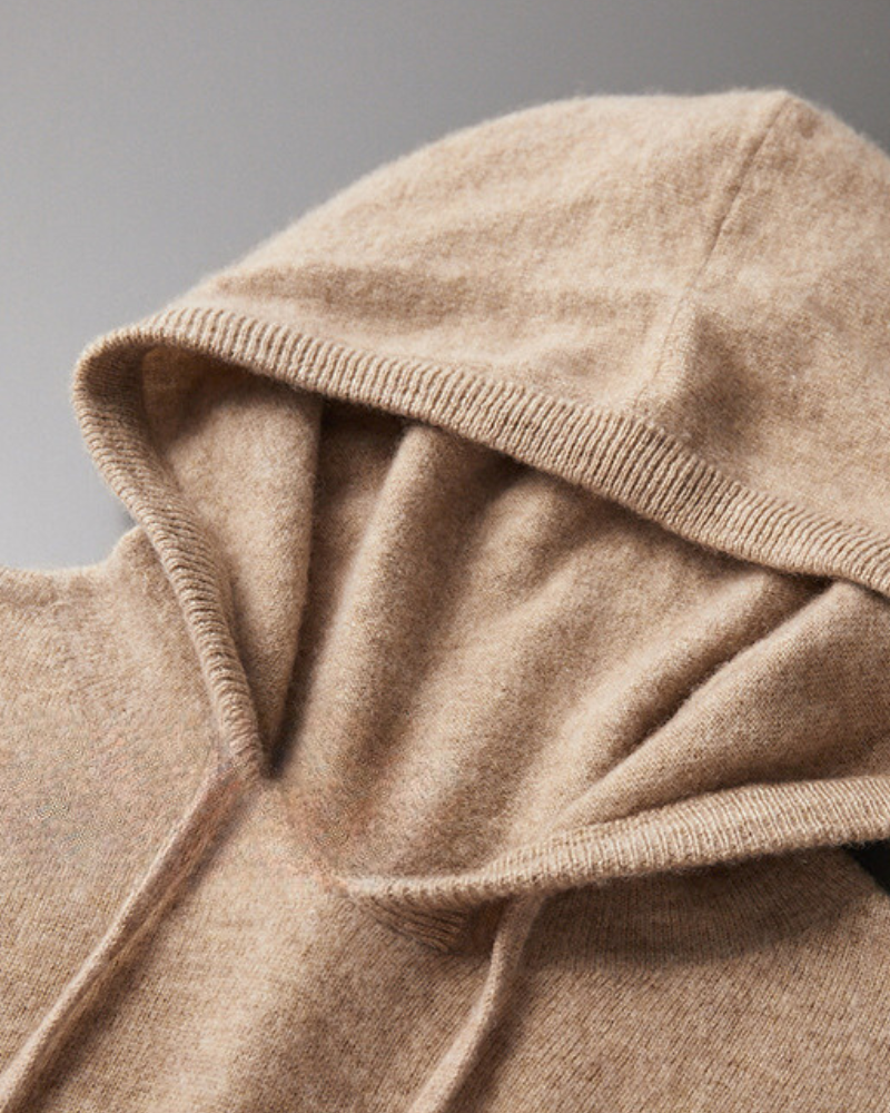 100% Cashmere Hoodie - Iron & Oak