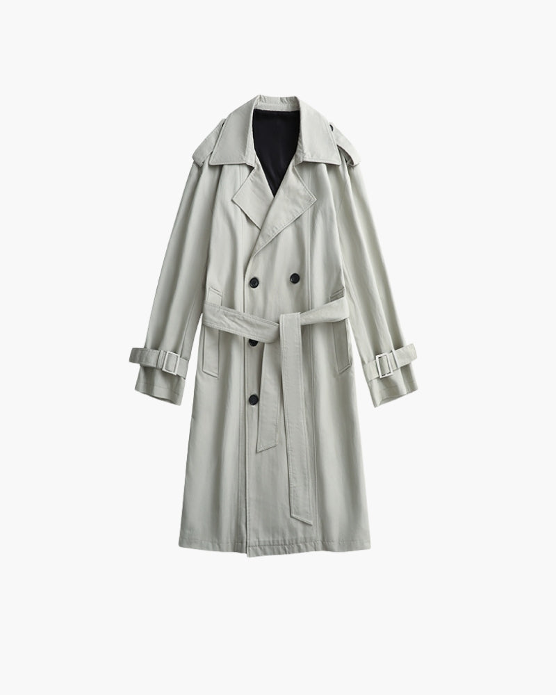 Classic Double-Breasted Trench Coat - Iron & Oak