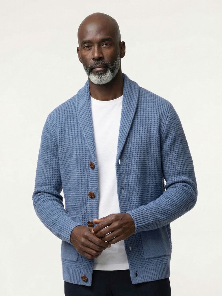 Sophisticated Winter Wool Cardigan - Iron & Oak