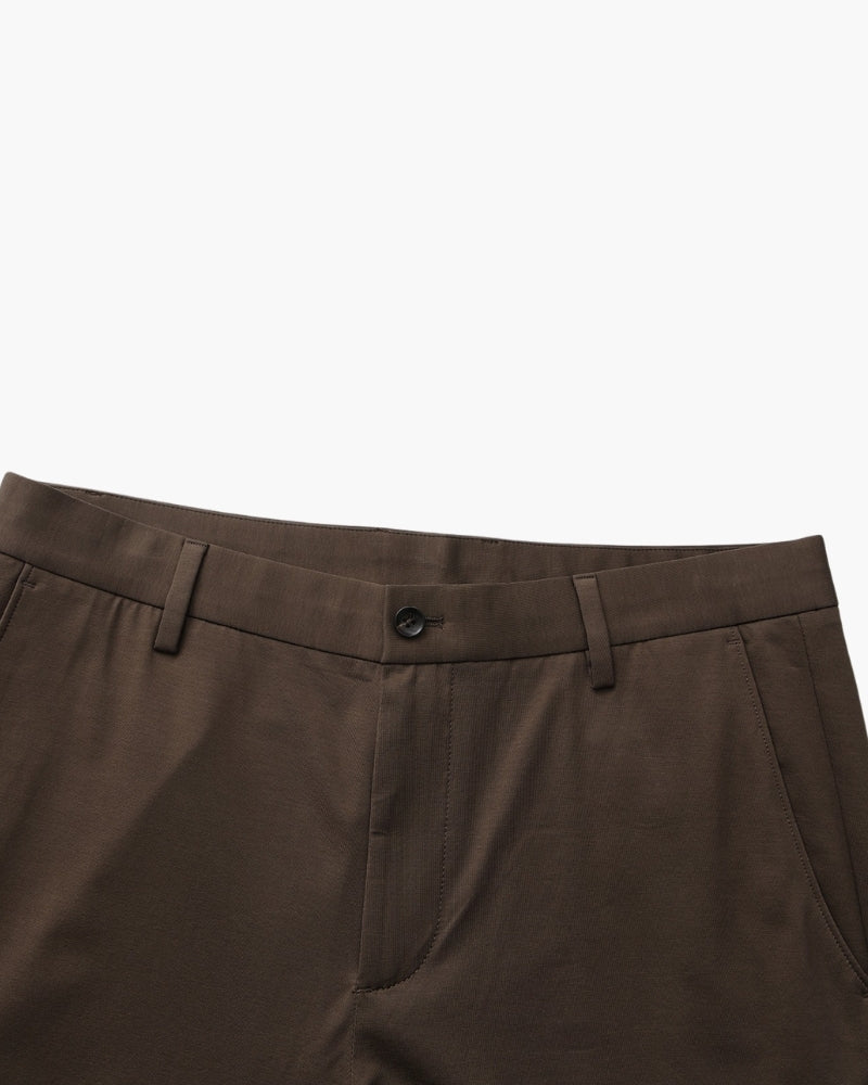 Wool Blend Trousers - Iron & Oak