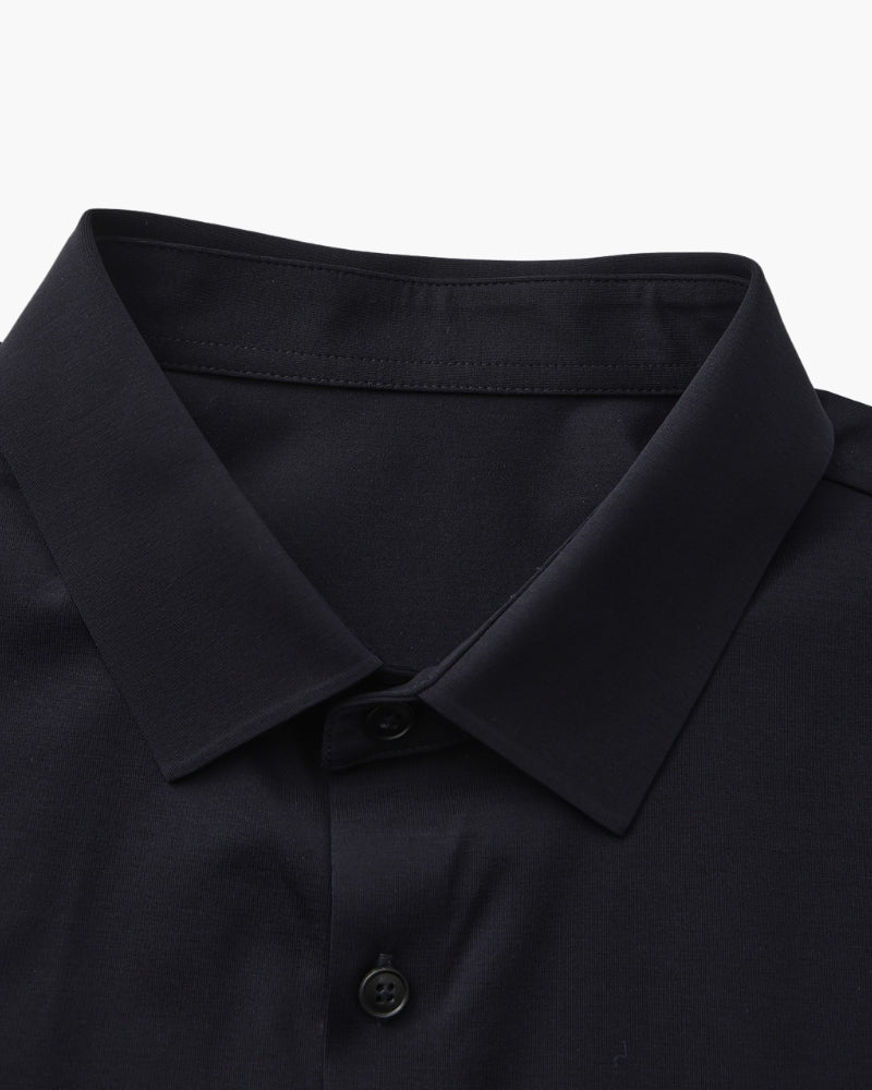 Tailored Cotton Flex Shirt - Iron & Oak