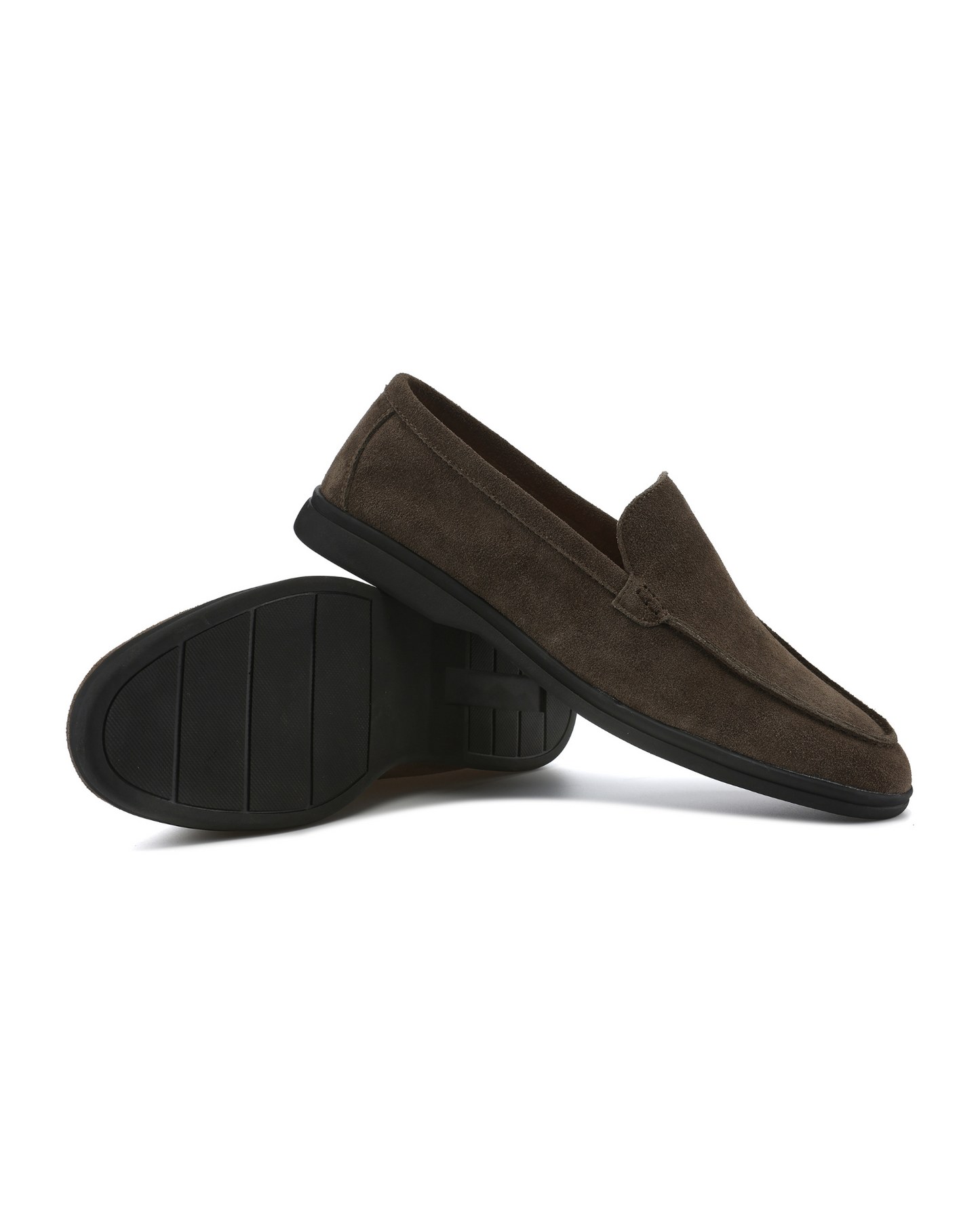 Premium Suede Loafers - Black Soles - Iron & Oak