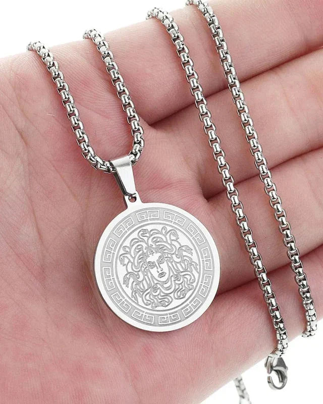 Medusa Long Chain (Gold & Silver) - Iron & Oak
