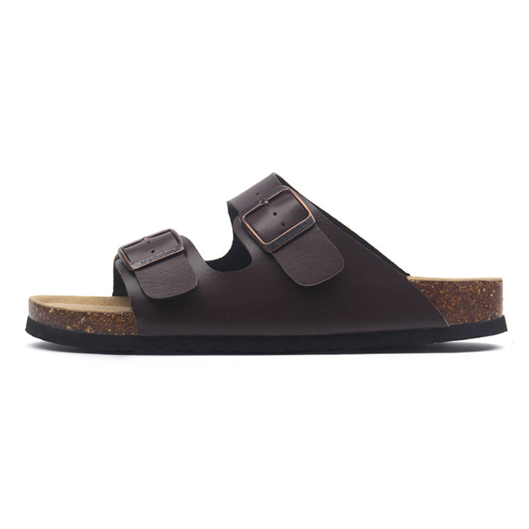 Leather Birken Sandal - Brown | Iron & Oak