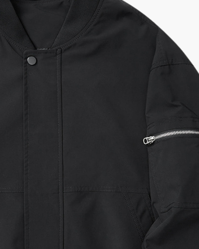 Minimalist Bomber Jacket - Iron & Oak