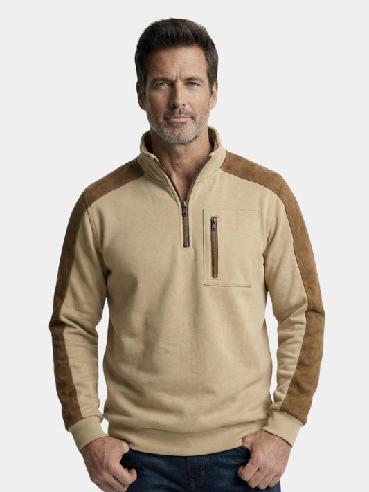 Urban Explorer High Collar Quarter Zip Pullover - Iron & Oak