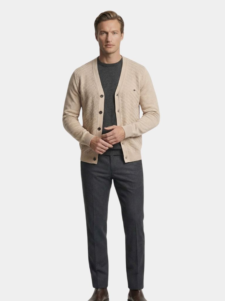 V Neck Knitwear Cardigan - Iron & Oak