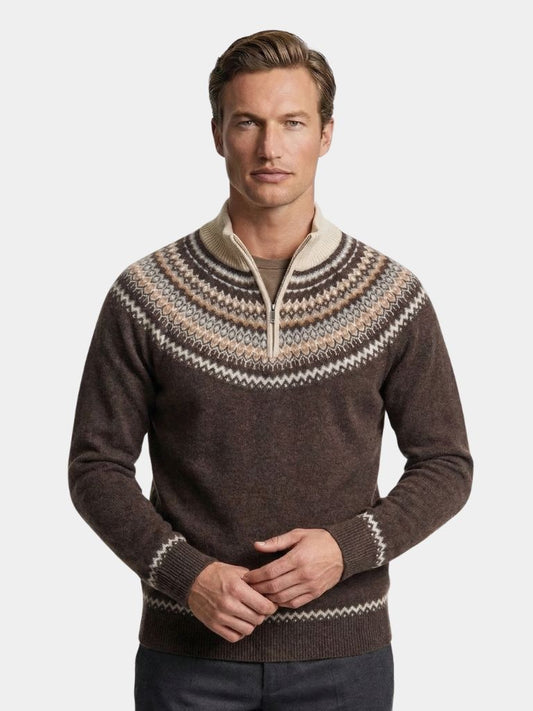 Valenbourg Nordic Knit Sweater - Iron & Oak