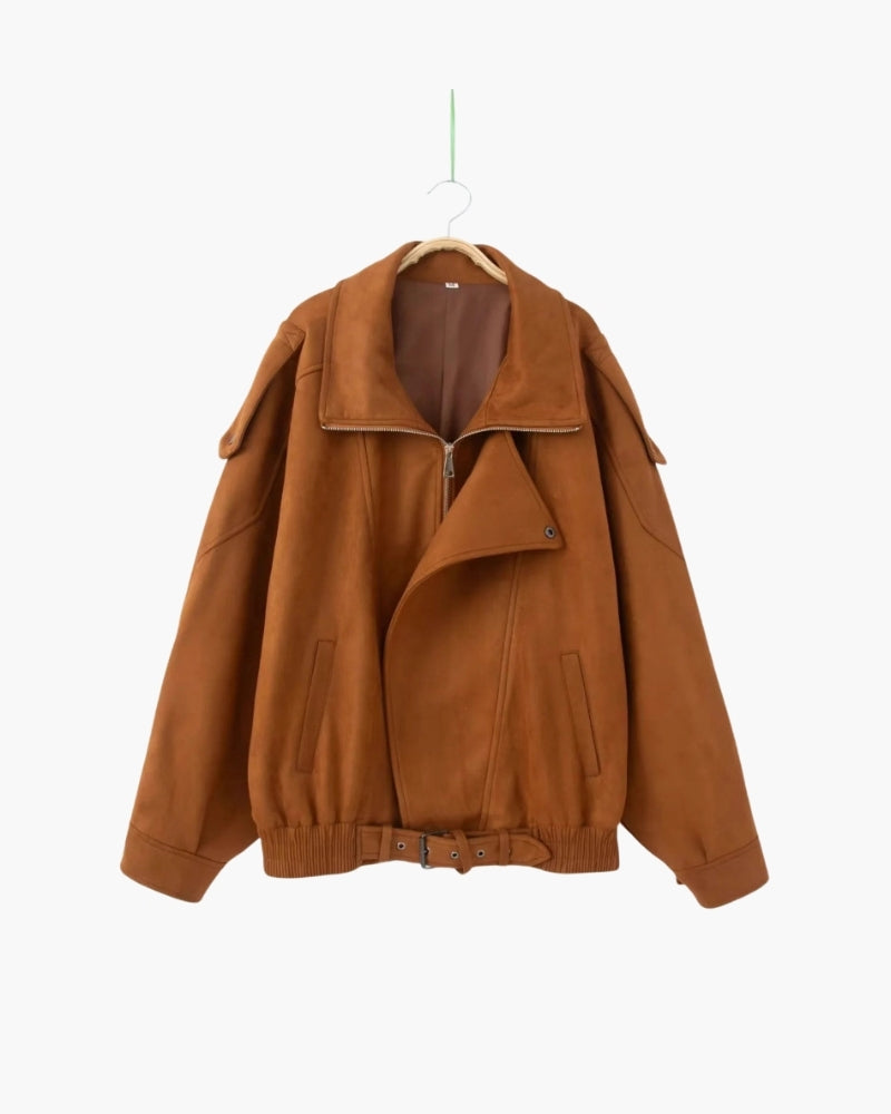 Vintage Suede Drape Jacket - Iron & Oak