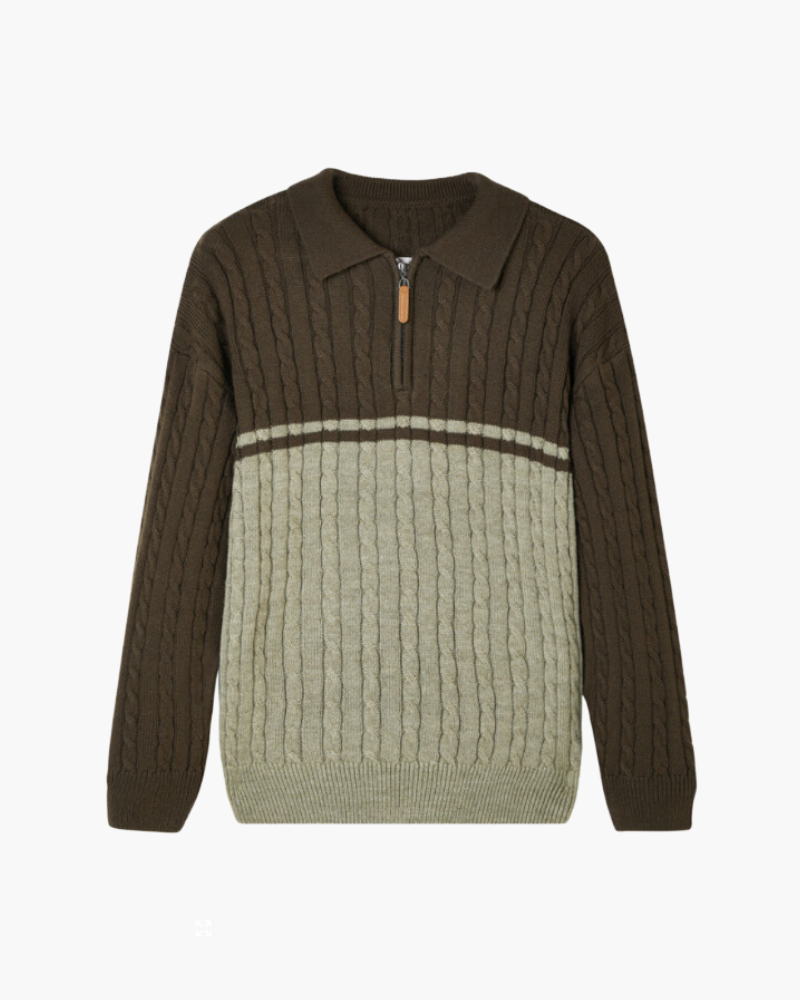 100% Premium Wool Zip Up - Iron & Oak