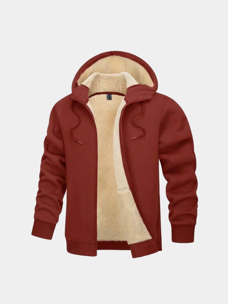 Winter Core Sherpa Hoodie Jacket - Iron & Oak