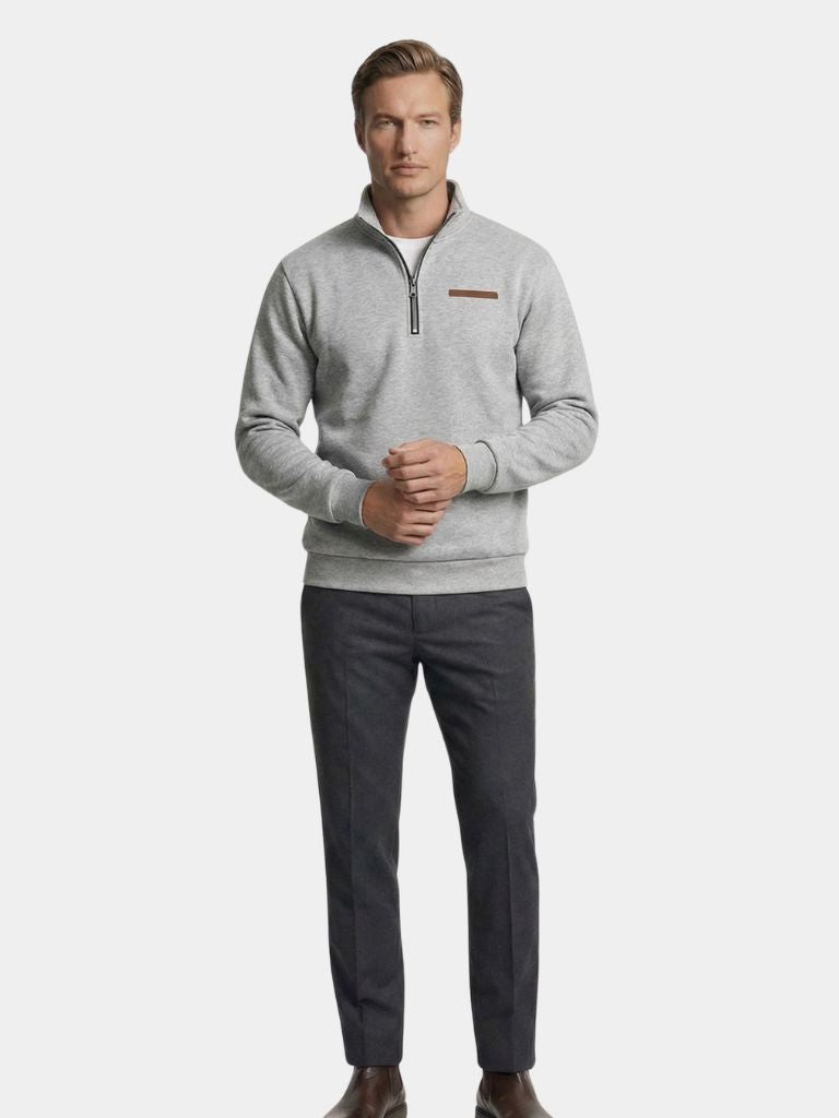Slate Urban High Collar Pullover - Iron & Oak