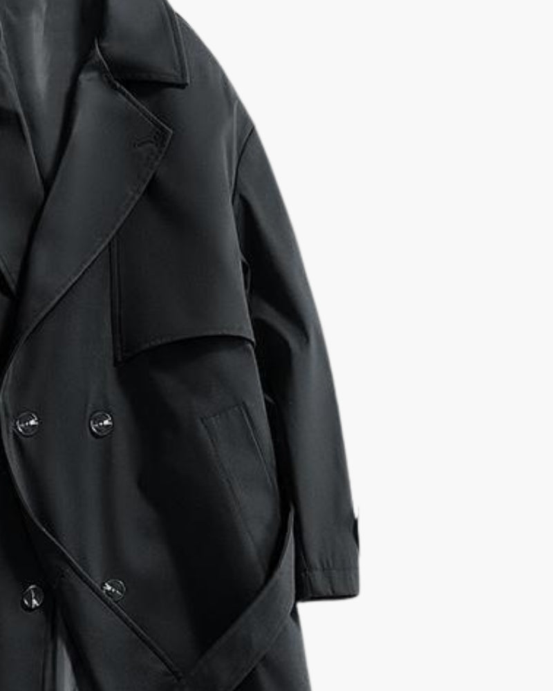 Classic Double-Breasted Trench Coat - Iron & Oak