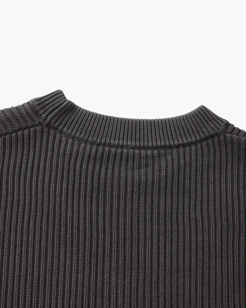 Rib Knit Crewneck - Iron & Oak