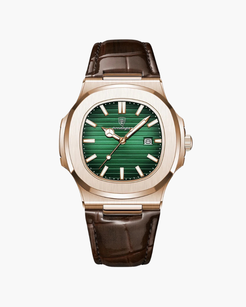 Lisbon Leather Watch - Iron & Oak