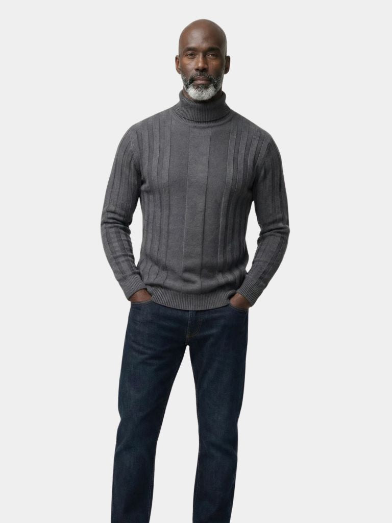Turtleneck Knitwear Pullover Sweater - Iron & Oak