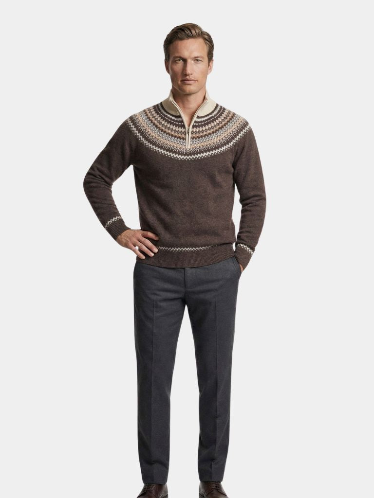 Valenbourg Nordic Knit Sweater - Iron & Oak