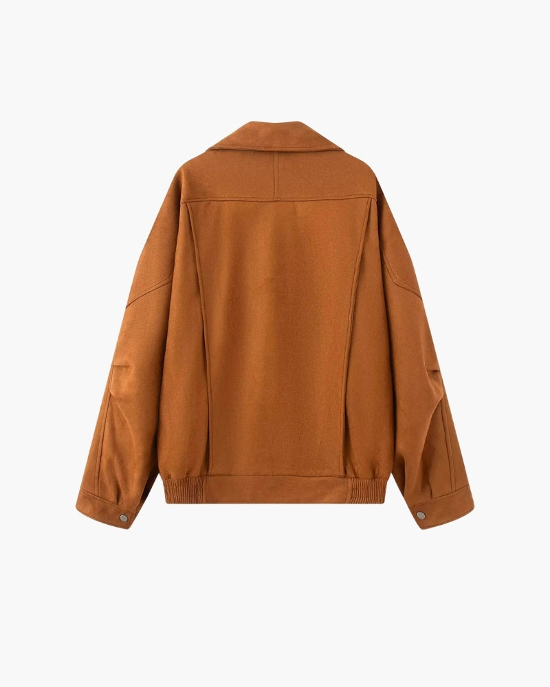 Vintage Suede Drape Jacket - Iron & Oak