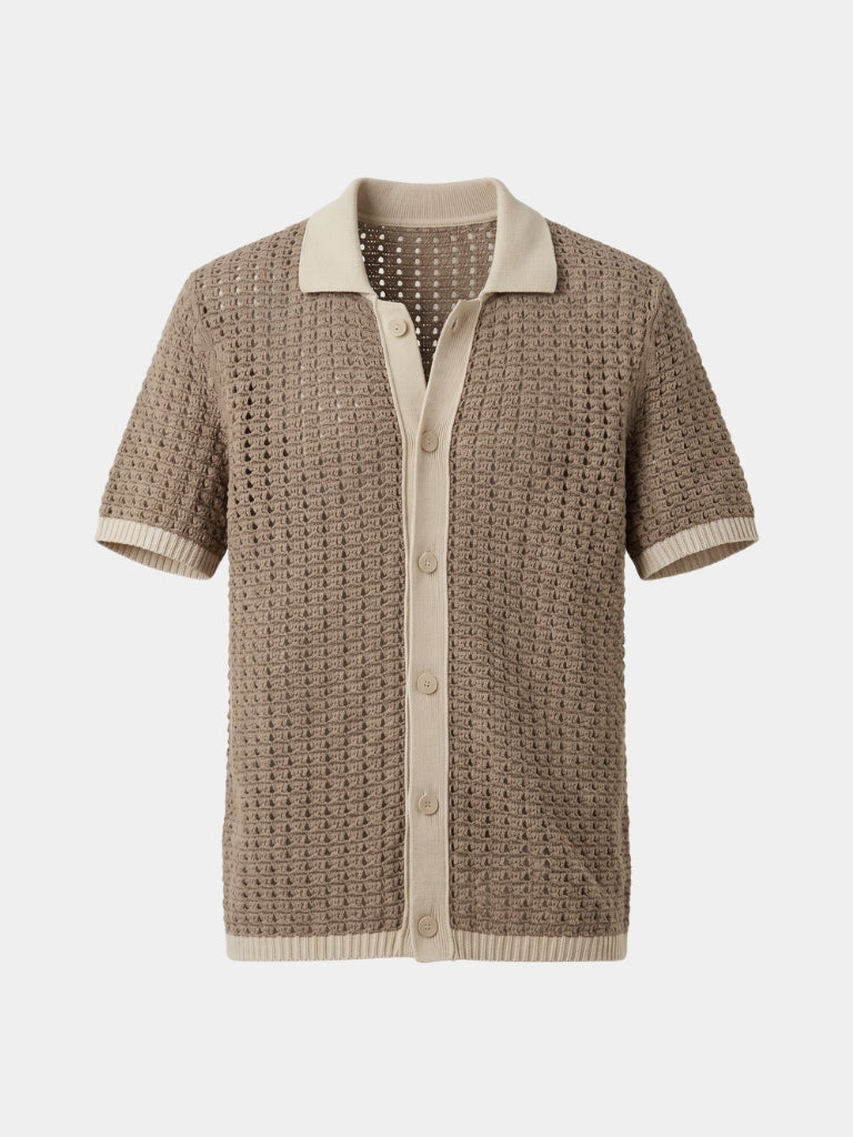 Structured Panel Resort Shirt - Iron & Oak