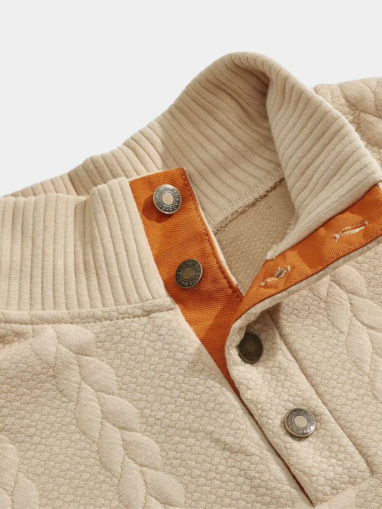 Timberline Long Collar Knit Sweater - Iron & Oak
