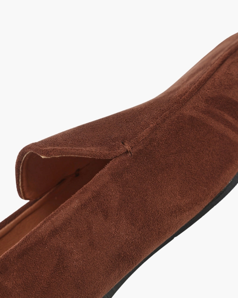 Premium Brown Suede Loafers - Iron & Oak