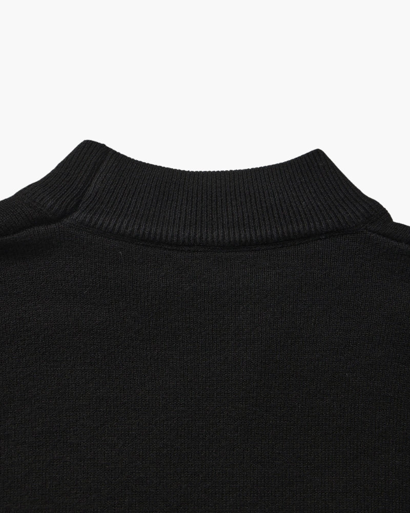 Essential Ribbed Mock Neck Sweater - Iron & Oak