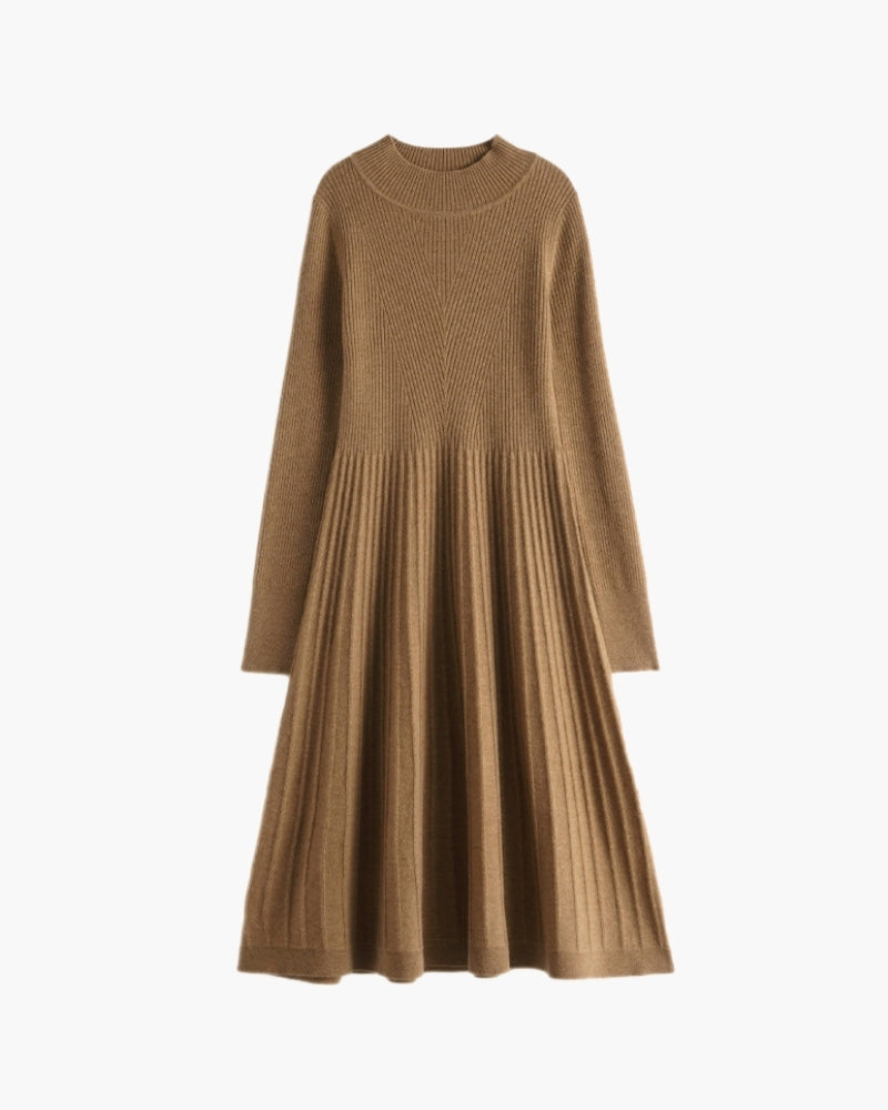 Pure Cashmere Flare Dress - Iron & Oak