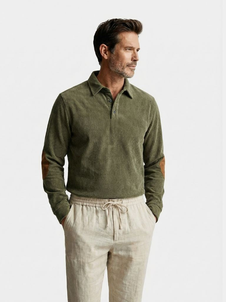 Westmoor Corduroy Polo - Iron & Oak