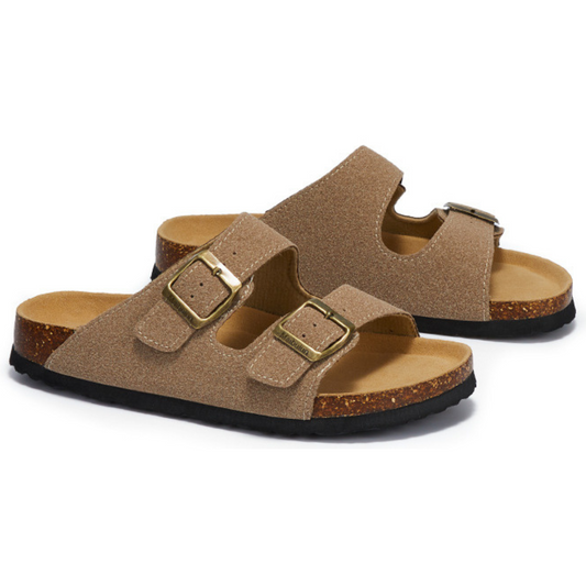 Suede Birken Sandal - Sand | Iron & Oak