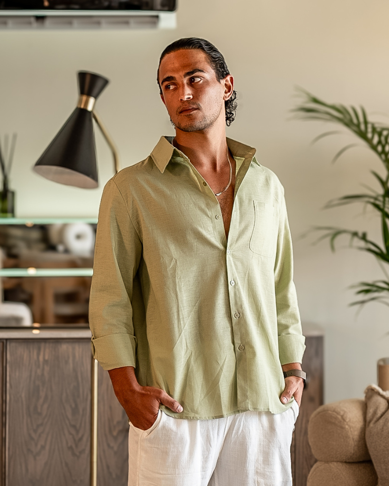 Cape Town - 100% Linen Shirt - Iron & Oak