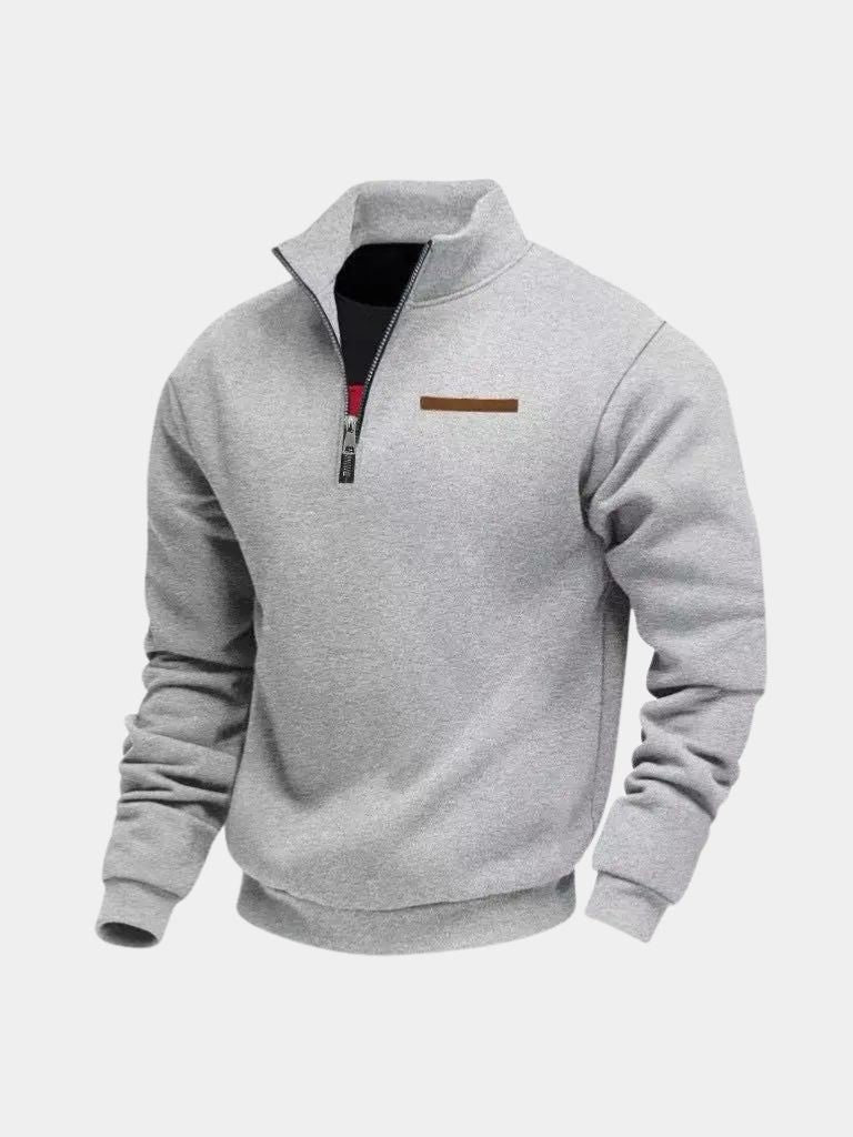Slate Urban High Collar Pullover - Iron & Oak