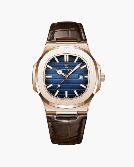 Lisbon Leather Watch - Iron & Oak