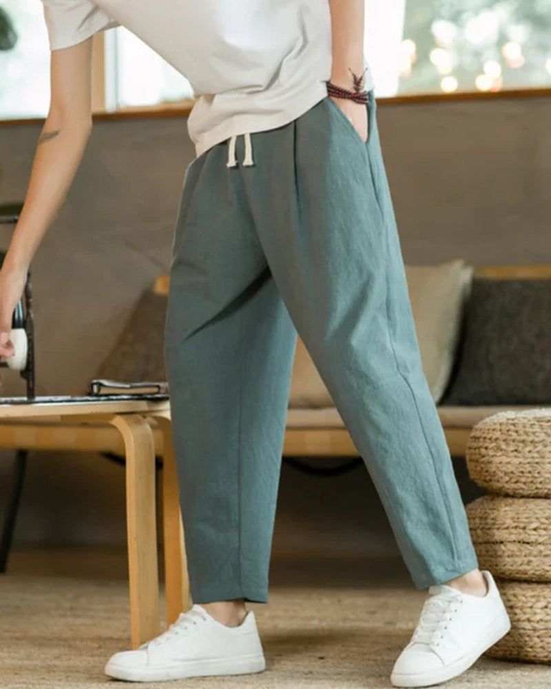 Cancun Cotton Pantalon - Iron & Oak