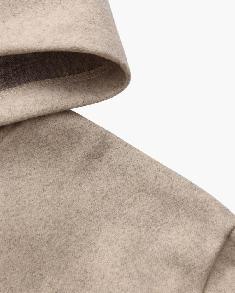 Marlow Wool Zip Coat - Iron & Oak