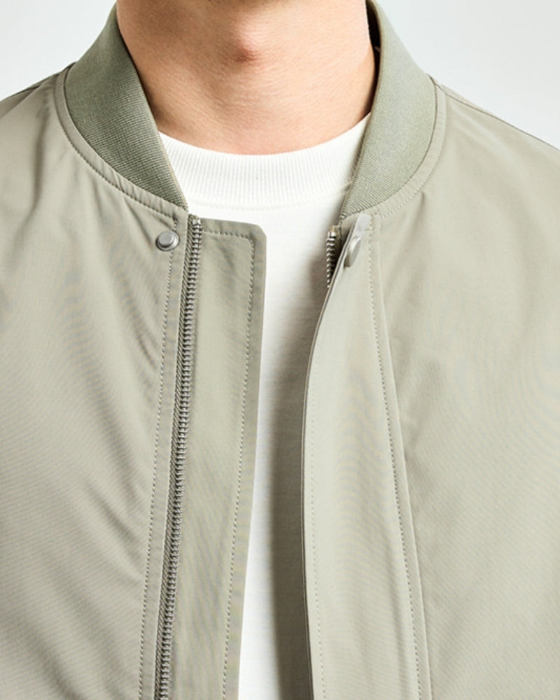 Minimalist Bomber Jacket - Iron & Oak