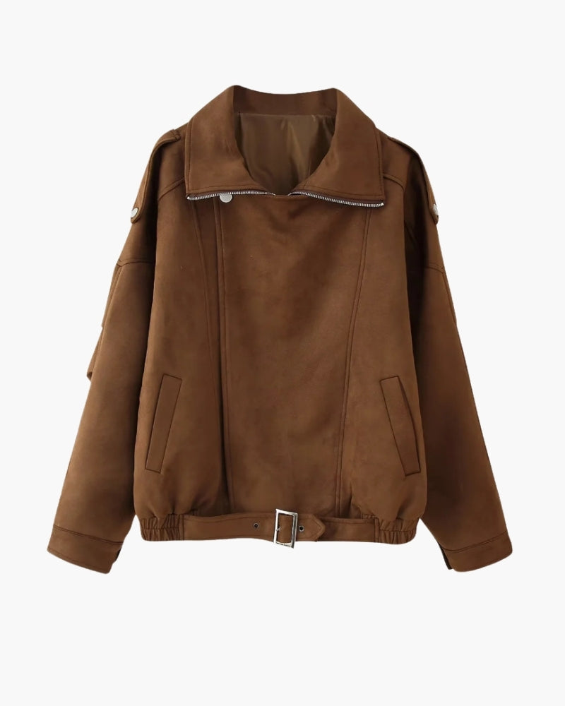Vintage Suede Drape Jacket - Iron & Oak