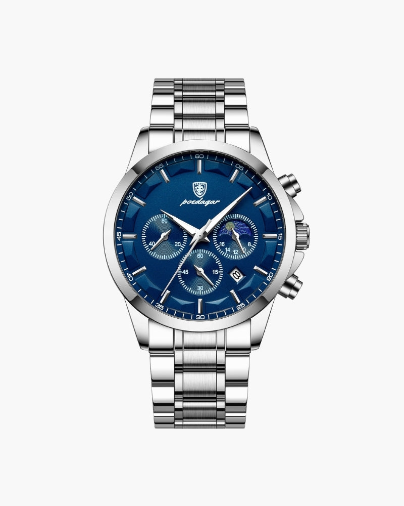 Precision Chronograph Steel Watch - Iron & Oak